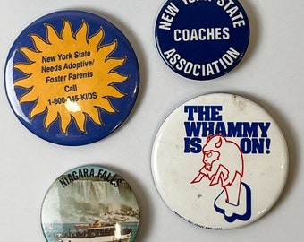 Vintage Buffalo Western Buffalo Bills New York themed buttons