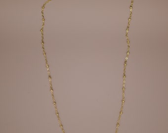 Dot chain necklace for layering and stacking chains