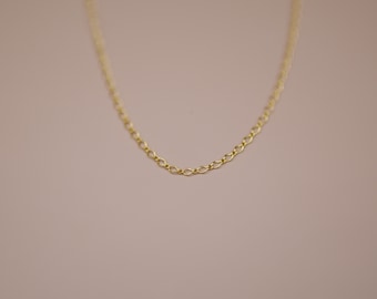 Marquise diamond chain necklace for layering and stacking