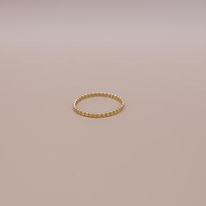 Flattened bead ring, stacking ring, minimalist, trendy