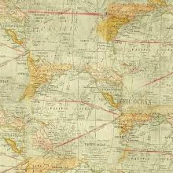 The Expedition by Tim Holtz for Eclectic Accents, By the Half Yard, 44" wide, 100% cotton, quilting fabric, map fabric, vintage fabric
