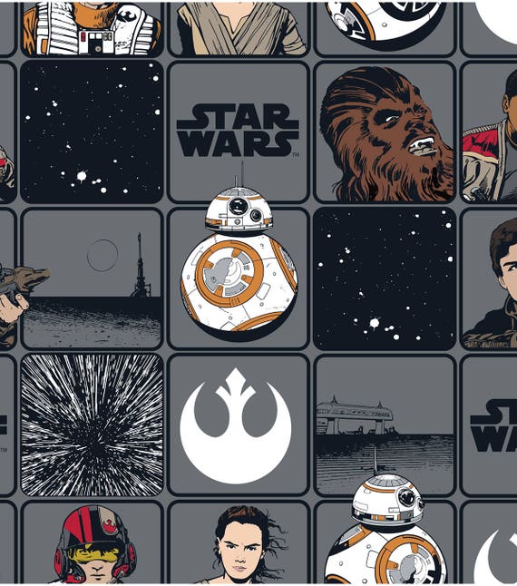 Star wars rogue one in squares for camelot fabrics | Etsy