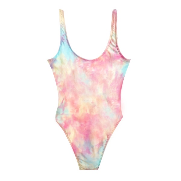womens tie dye one piece bathing suit