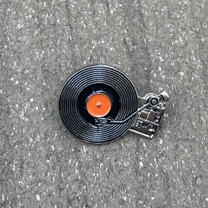 Vinyl Record Music Lover Enamel Pin Birthday, School, Gift, Accessory