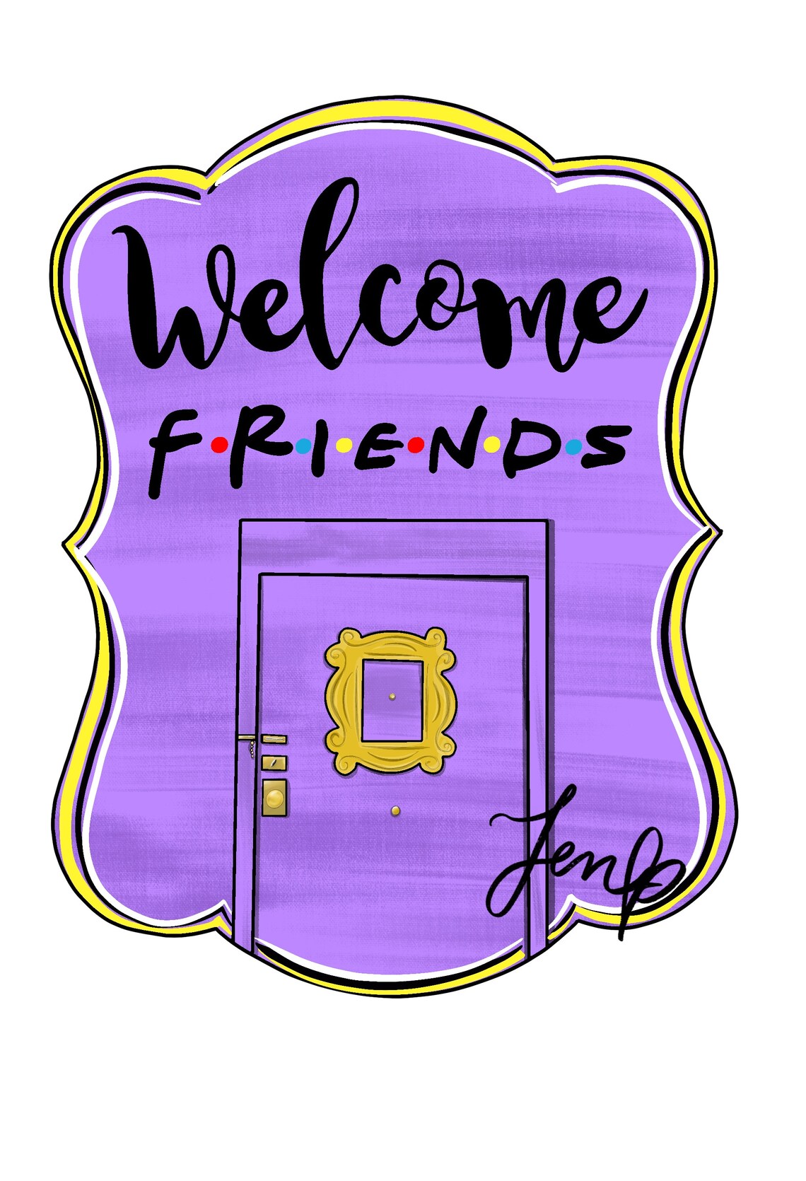 Digital Template Friends Friends TV Show Etsy