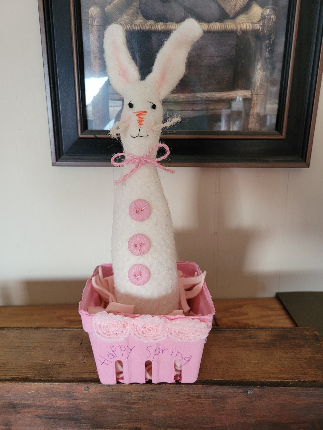Rabbit Likes Pink is Another Rabbit Made of Warm and Natural. - Etsy
