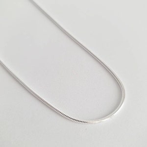 1.5 mm Snake Chain, 925 sterling silver chain, Pendant chain, spring clasp, unisex chain , Perfect for small to medium pendant