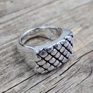 925 sterling silver boho Ring,Gift for her, women ring, hollow design silver ring, plain big ring,