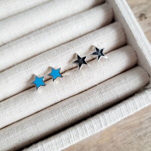 Star Stud Earring, 925 sterling silver, stud earring, star earring, unisex earring, silver earring
