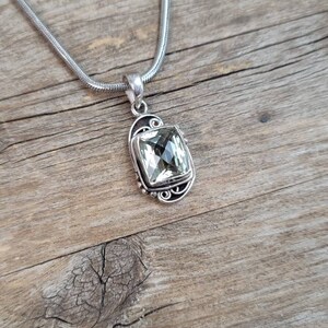Green Amethyst boho pendant, 925 sterling silver jewelry, gift for her, boho jewelry, women jewelry ,small pendant