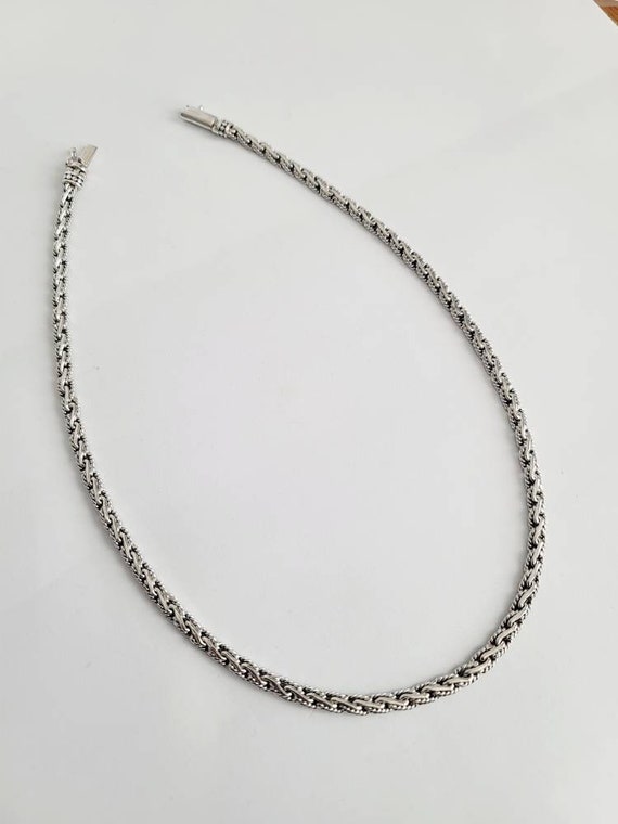 5mm Rope Chain Necklace, 925 Sterling Silver Chain, Rope Chain