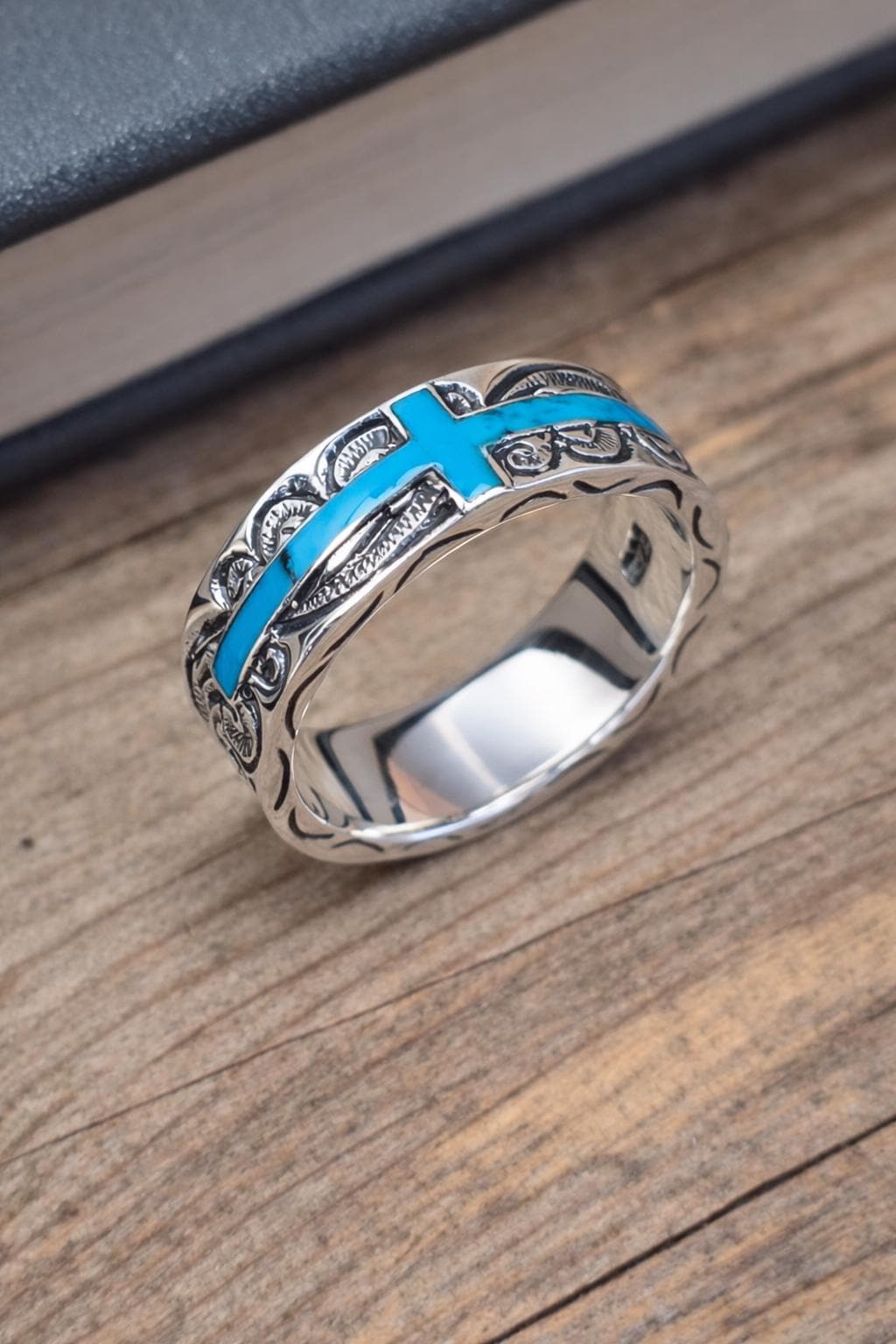 Floral Cross Ring - Etsy