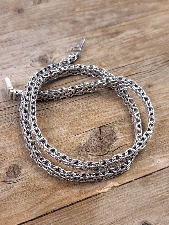 7mm Flat Heavy Chain Necklace, 925 Sterling Silver Chain