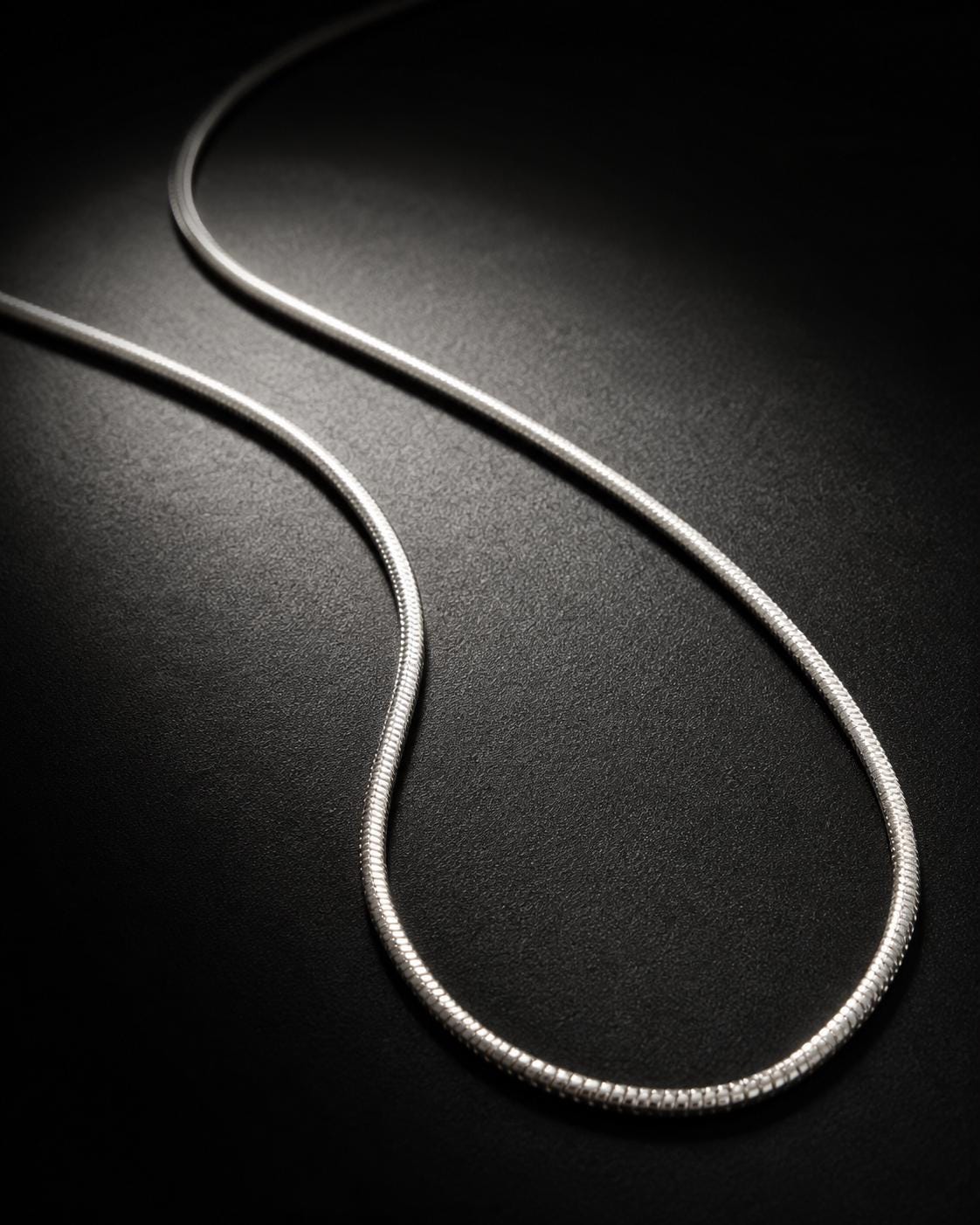 1.5mm Snake Chain Necklace, Sterling Silver Chain, Minimalist