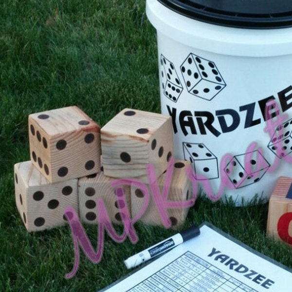Yardzee Bucket Etsy
