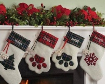 Personalized (FREE) Family, Dog, Cat, and Pet Stockings!