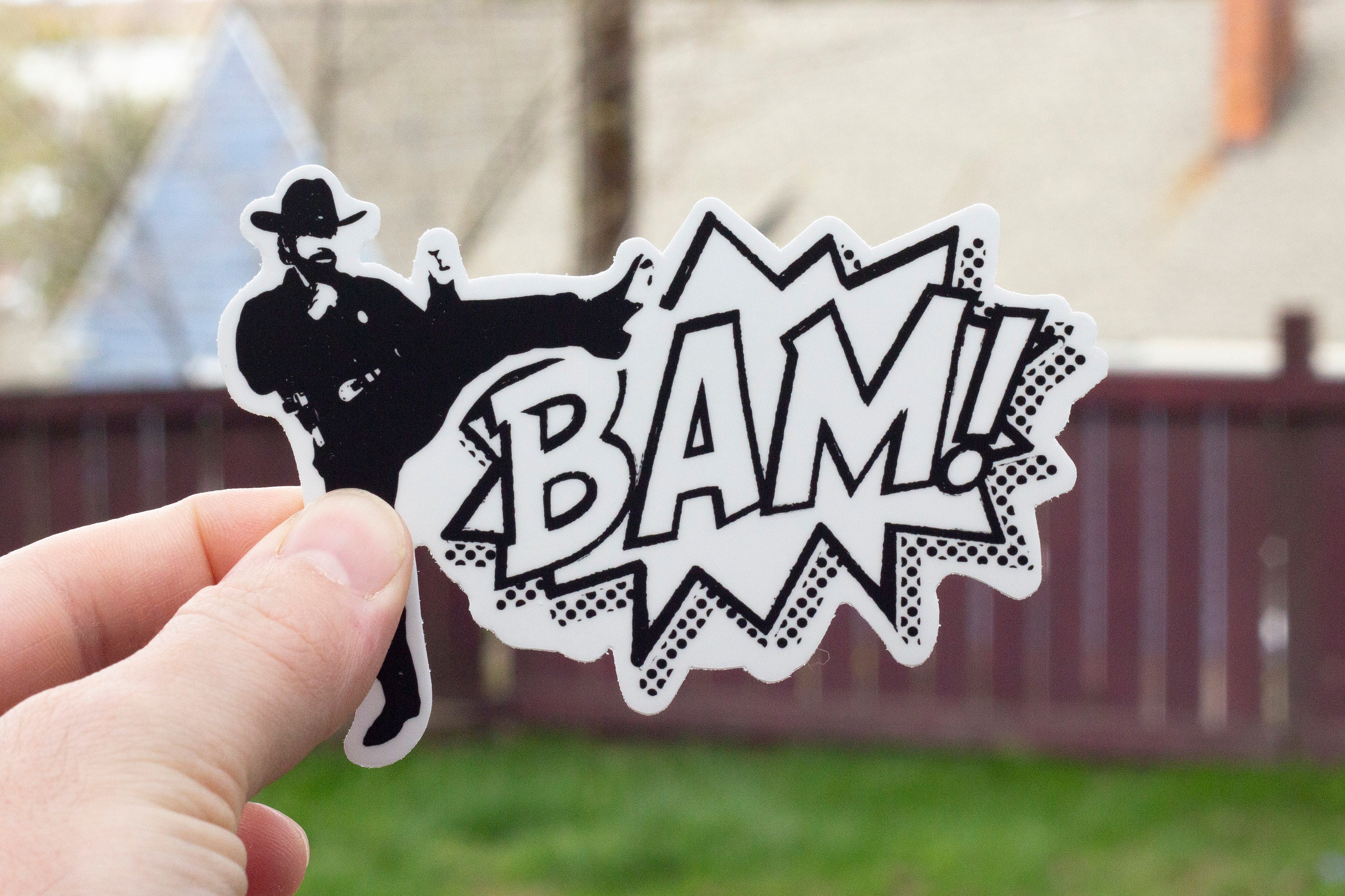 Chuck Norris Vinyl Sticker Chuck Norris Decal Chuck Norris Bumper