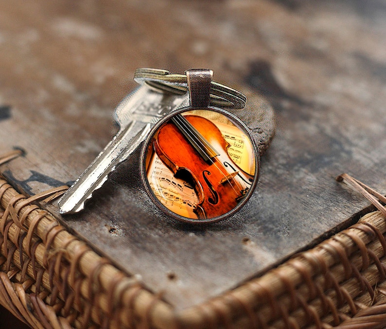 Violinist Keychain Violin Keychain Violin Cello Viola Keychain Classical music gift Orchestra Band Musician Keychain