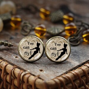 Peter Pan Et Wendy Clou Boucles Doreilles Ne Jamais Etsy