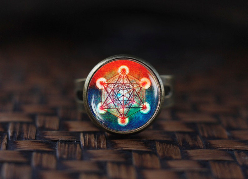 Metatron's Cube ring Metatron's Cube Jewelry Sacred Etsy
