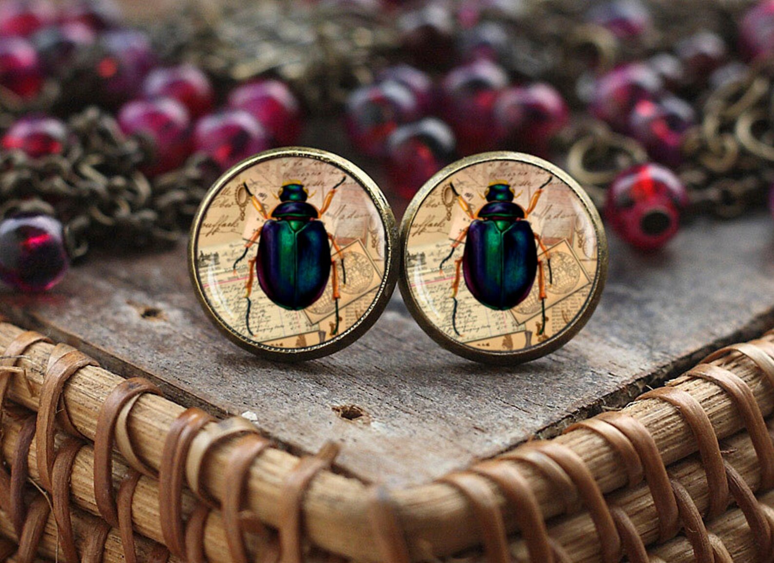 Insect Stud Earrings Little Bug Earrings Insect jewelry bug Etsy