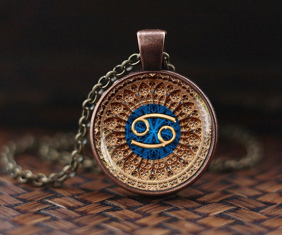 Cancer Zodiac Necklace Cancer Pendant Cancer Zodiac Jewelry | Etsy