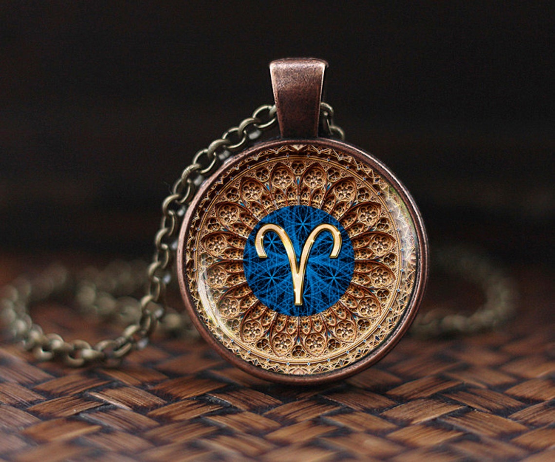 Aries Zodiac Necklace Aries Pendant Aries Zodiac Jewelry | Etsy