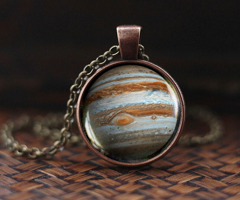 Jupiter Pendant Jupiter Necklace Jupiter Jewelry galaxy Etsy