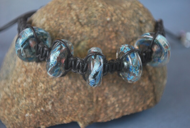 Blue beauty bracelet -adjustable macrame bracelet Blue beauty bracelet -adjustable macrame bracelet