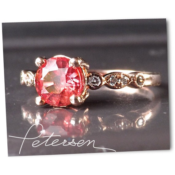 padparadscha engagement rings