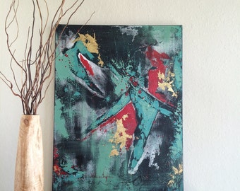 Original Abstract Acrylic Painting - 18" x 24"