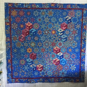 One block wonder kaleidoscope quilt