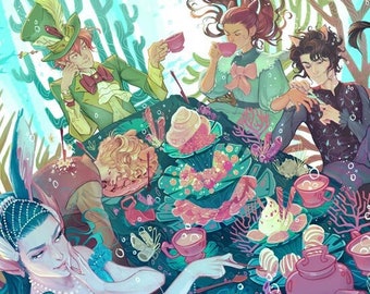 Mad Sea Party -Officially Licensed &quot;The Folk of the Air&quot; Print