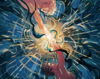 Flood of Light - Achilles en Patroclus-print
