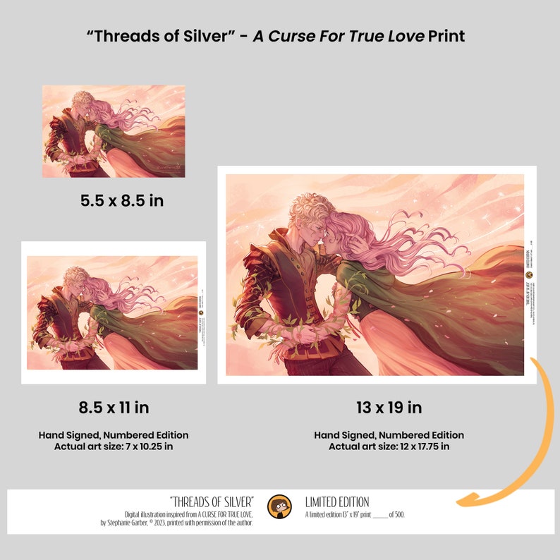 Threads of Silver Officially Licensed A Curse for True Love Print zdjęcie 2