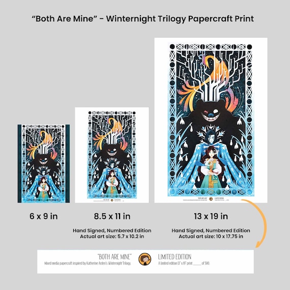 Both Are Mine -winternight Papercraft Print - Etsy