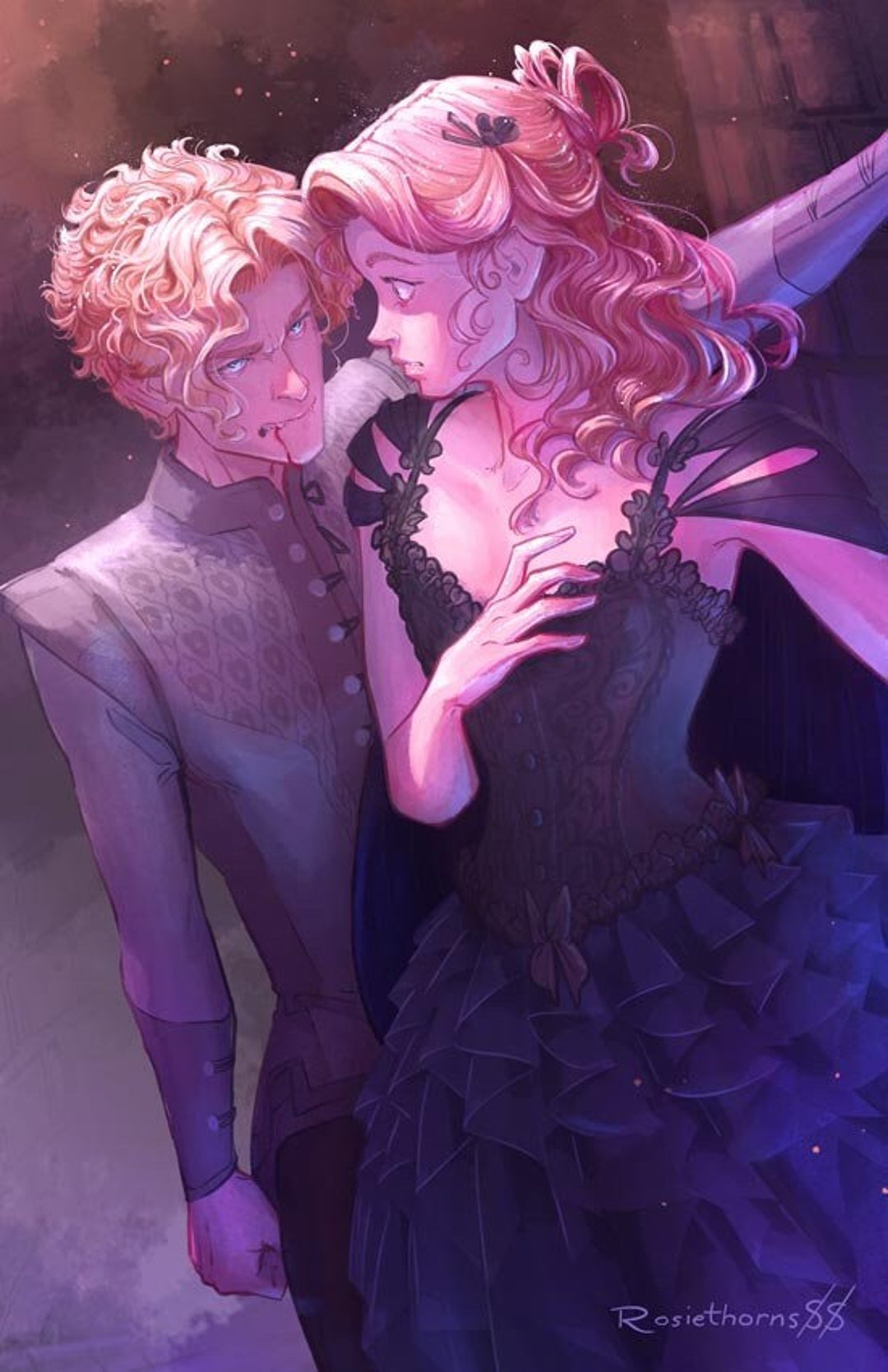 Rosy Flesh officially Licensed Once Upon a Broken Heart Print Etsy