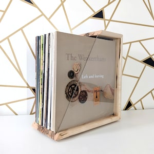 Hand Crafted Tabletop Record Storage Case