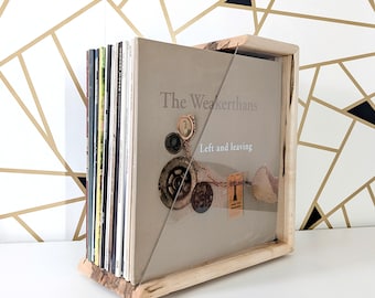 Hand Crafted Tabletop Record Storage Case
