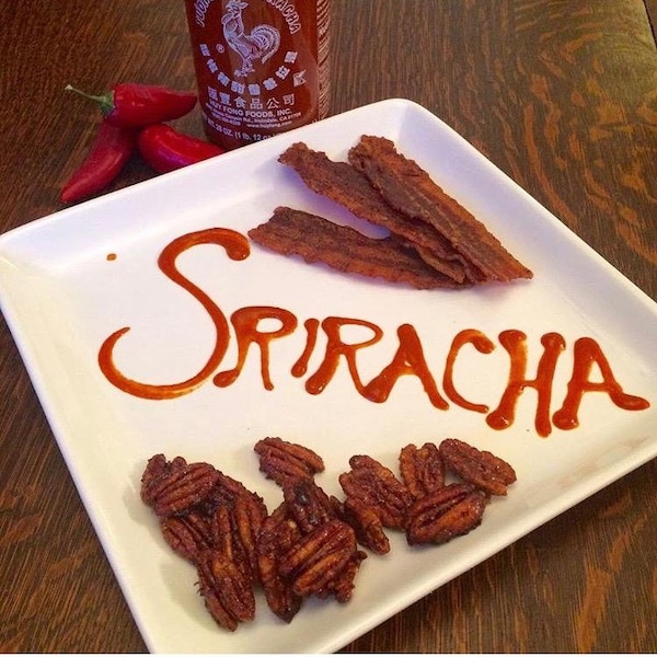 Tangy Sriracha Candied Bacon Jerky
