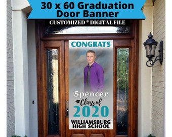 Graduation 2025 door banner, senior banner, grad banner, digital sign
