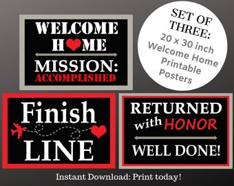 Welcome Home Missionary poster/sign collection (digital)