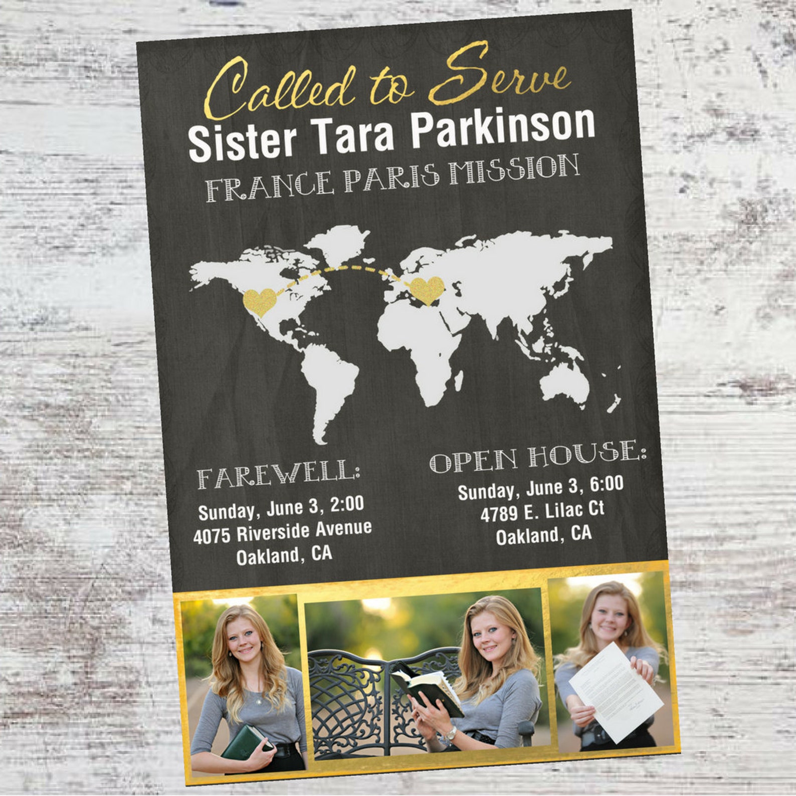 LDS Missionary Farewell Announcement Card Customized (digital) - Etsy