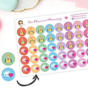 40 x FIFO fly in fly out worker Mum Dad reminder home away stickers Kikki K Erin Condren Filofax Organiser