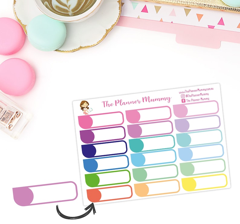 Blank Event Reminder Stickers Planner Diary Calendar Kikki K Erin Condren School Concert Meeting School image 1