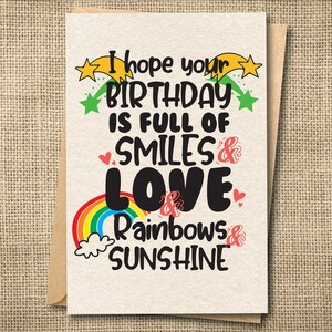 Carte d'anniversaire vibrante et adaptée aux LGBTQ : design unique et coloré pour les enfants, les adultes et tous les autres, super anniversaire, cartes d'anniversaire amusantes