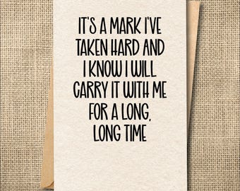 Break Up Card Sent to Ex, Anonymous Card, Lyrics