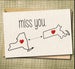 Miss You Card, State to State Card, State to State Greeting Card, Best Friend Card, Long Distance Card,  Best Friend Gift, Friendship Card 