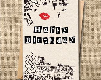 Burn Book Inspired Birthday Card | Fetch, Y2K Movie Fan Greeting Card
