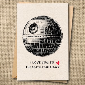 Star Wars Liebe Karte für ihn, Star Wars Karte, Karte zum Jahrestag, Mann Freund Freundin Frau, Geburtstagskarte für Kind,